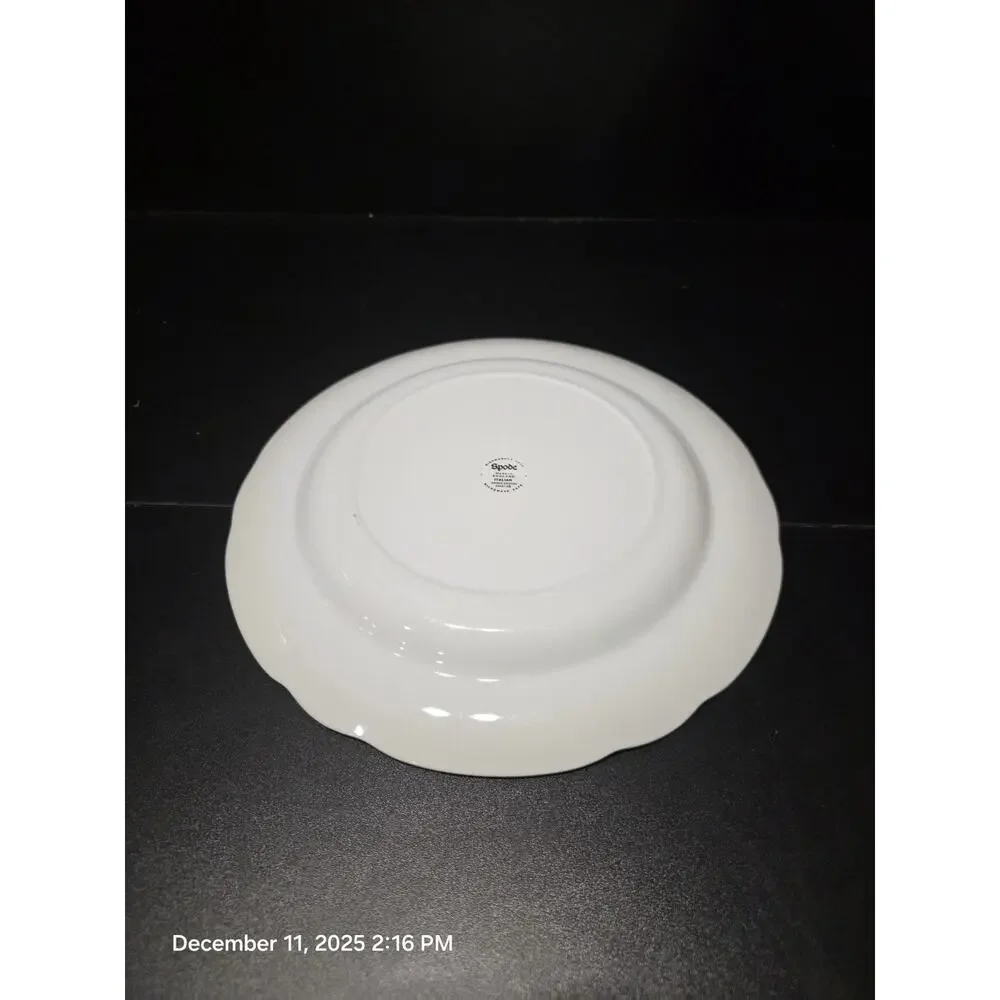 2 Spode Italian Blue White Dinner Plate 10.5